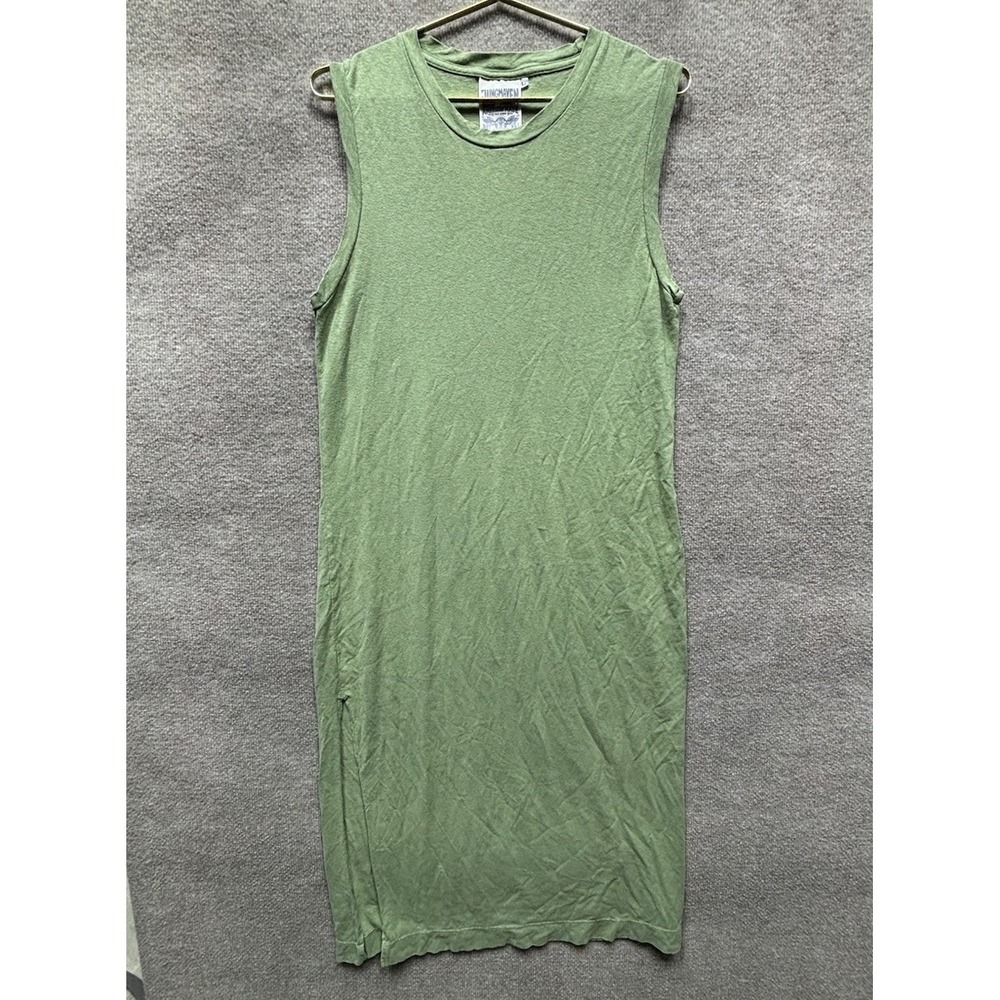Jungmaven Green Hermosa Dress Long Maxi Hemp Cotton Sleeveless Womens Large EUC